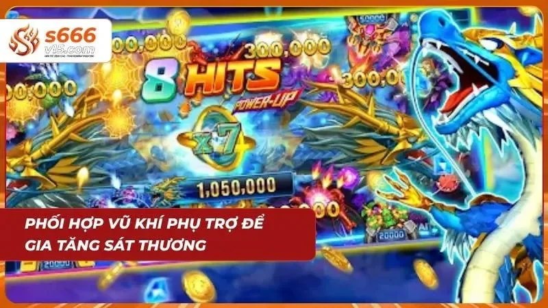 Người chơi cần biết cách phối hợp các vũ khí phụ trợ giúp gia tăng khả năng săn cá