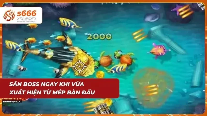 Boss vừa xuất hiện trên màn hình và bị nhắm bắn