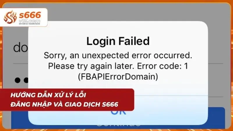 Xử lý lỗi đăng nhập và giao dịch cực dễ