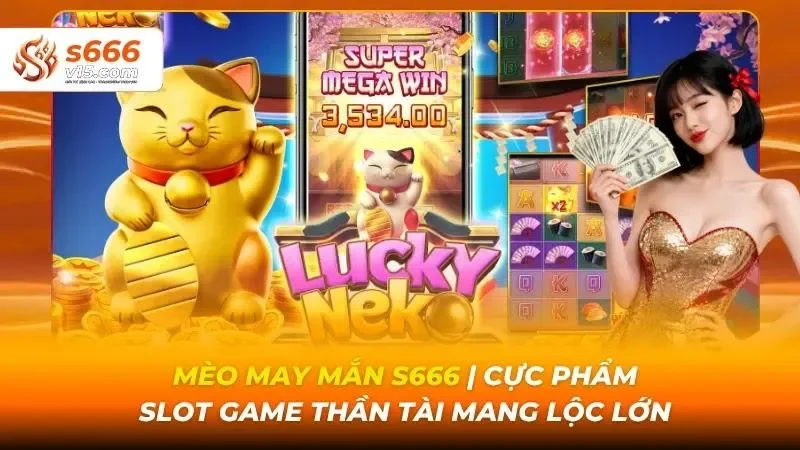 Mèo may mắn