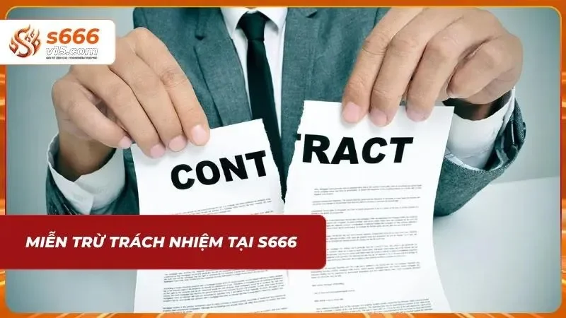 Minh họa điều khoản miễn trừ trách nhiệm trên nền tảng trực tuyến