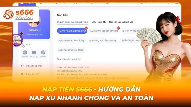 Nạp tiền S666