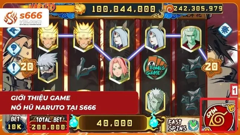Nổ Hũ Naruto | Slot Game Ninja Săn Jackpot Cực Đỉnh 2026 2 Không gian giải trí lấy cảm hứng từ anime mang tới trải nghiệm mới