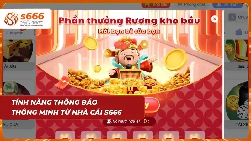Tải App S666 – Trải Nghiệm Cá Cược Mượt Mà Trên Di Động 2026 4 Hệ thống thông báo thông minh cập nhật thông tin theo thời gian thực