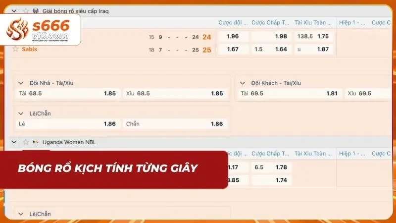 Thể Thao S666 – Cá Cược Bóng Đá Và Thể Thao Hấp Dẫn 2026 2 Pha tranh bóng quyết liệt trong trận đấu bóng rổ