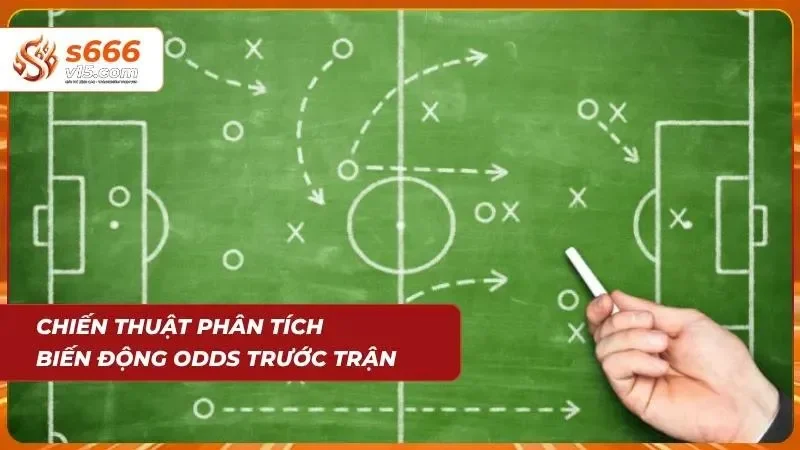 Biểu đồ theo dõi biến động tỷ lệ odds tăng giảm liên tục của nhà cái trước giờ bóng lăn