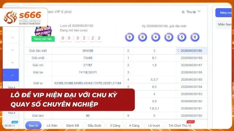 Xổ Số S666 – Cá Cược Lô Đề Và XSMB 2026 Uy Tín Mỗi Ngày 3 Hệ thống quay số hiện đại với giao diện chuyên nghiệp